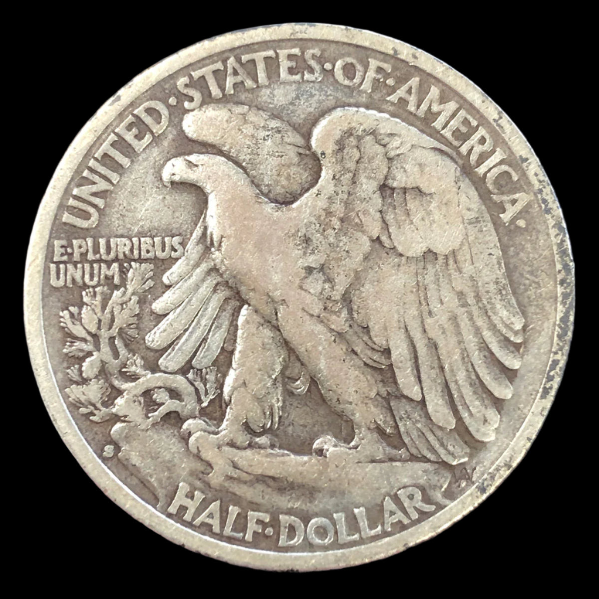 1929-S Walking Liberty Half Dollar (F Details)