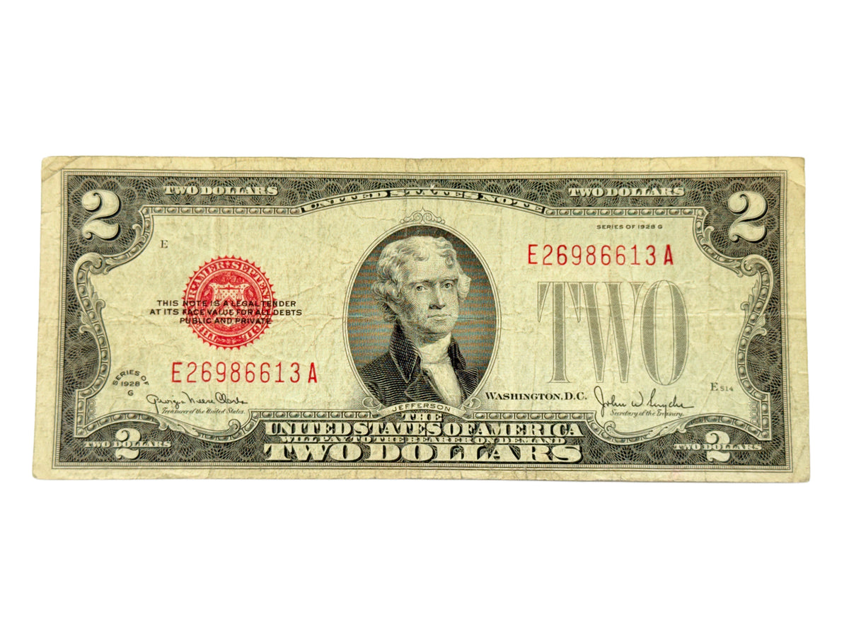 1928-G $2 Legal Tender Note (F)