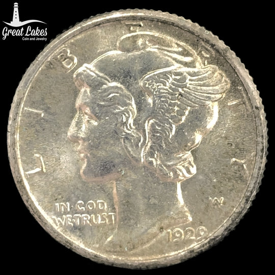 1929 Mercury Head Dime (BU)