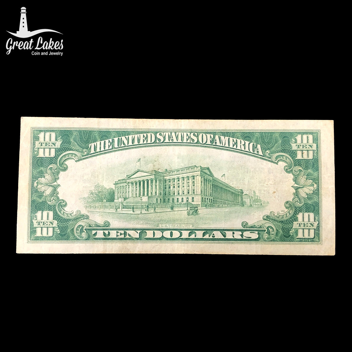 1929 $10 National Bank Note The Public National Bank and Trust Company of New York Charter #11034 VF