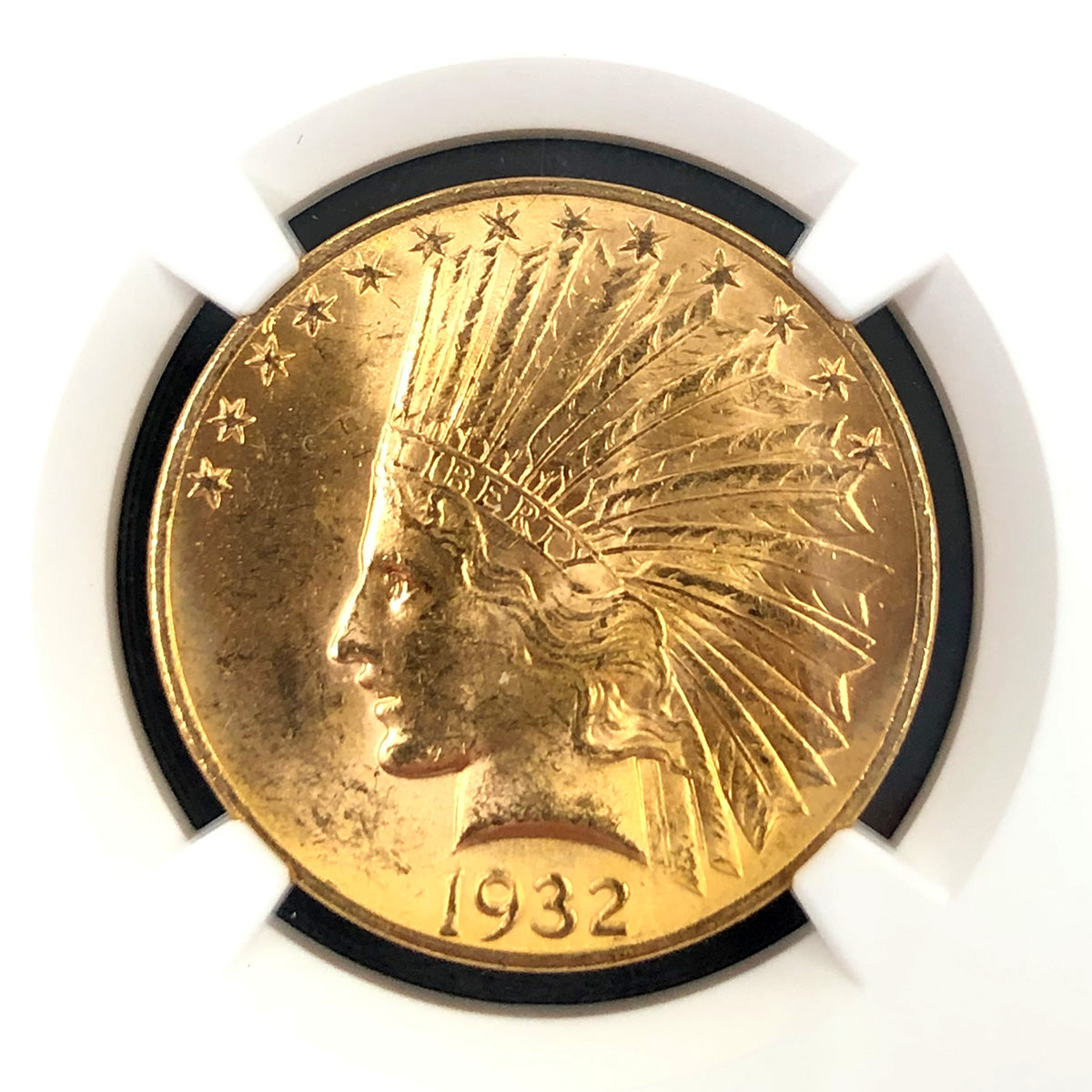 1932 $10 Indian Gold Eagle NGC MS64