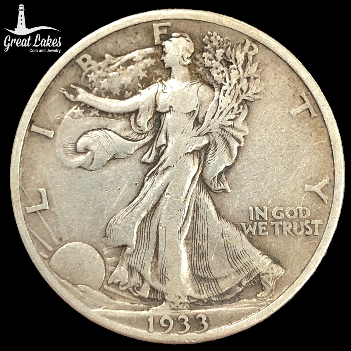 1933-S Walking Liberty Half Dollar (XF)