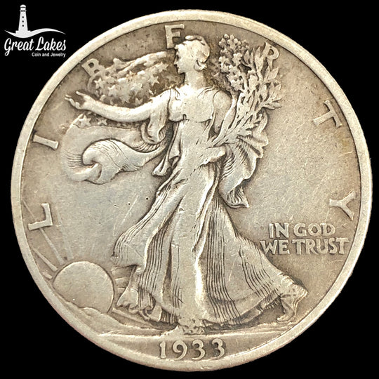1933-S Walking Liberty Half Dollar (XF)