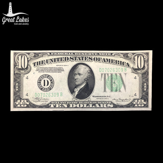 1934-A $10 Federal Reserve Note (CU)