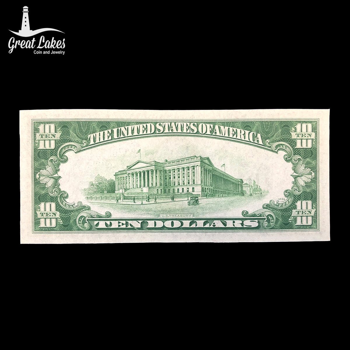 1934-A $10 Federal Reserve Note (CU)