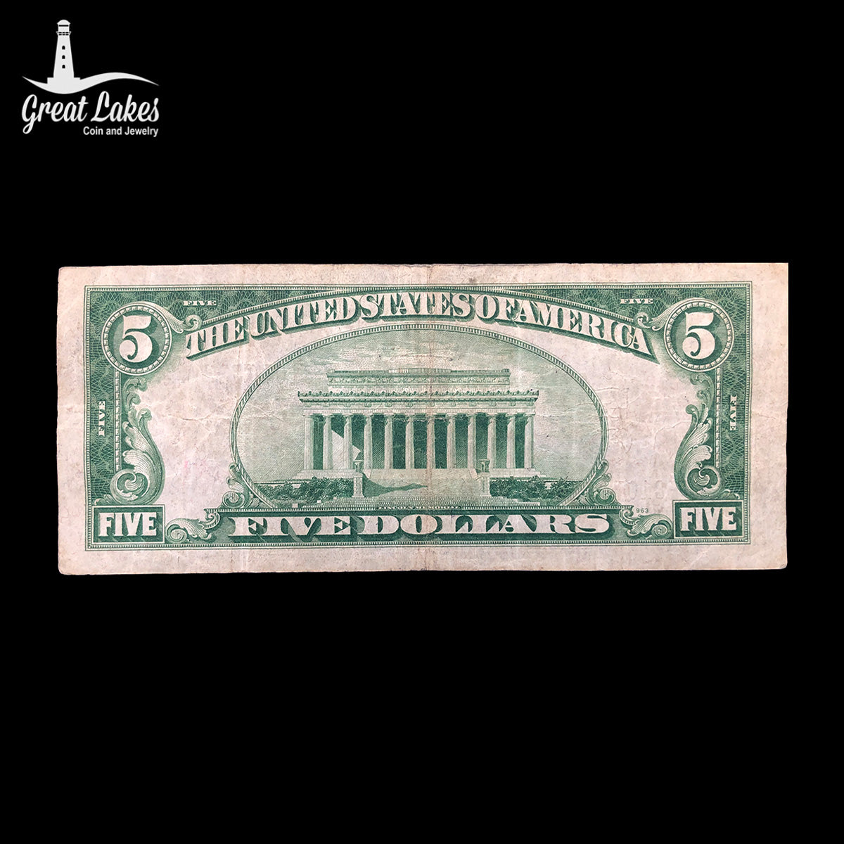 1934 A $5 Silver Certificate (VF)