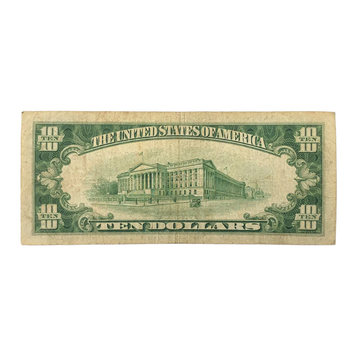 1934-C $10 Silver Certificate (F)