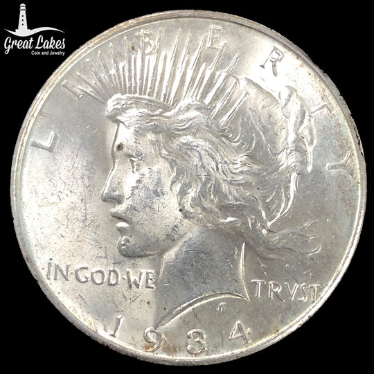 1934-D Peace Silver Dollar (BU)