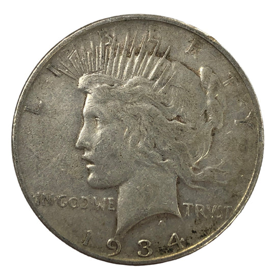 1934-D Peace Silver Dollar (VF)