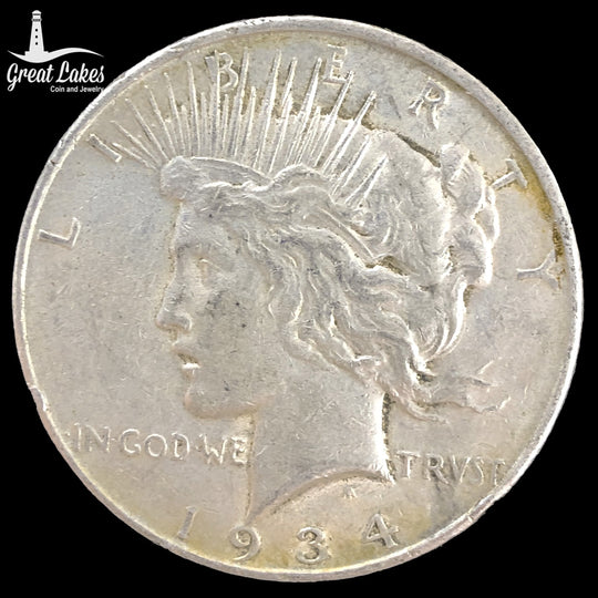 1934-D Silver Peace Dollar (XF)