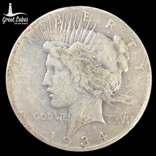 1934-S Peace Silver Dollar (VG)