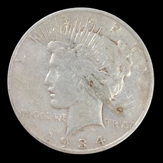 1934-S Peace Silver Dollar (F Details)