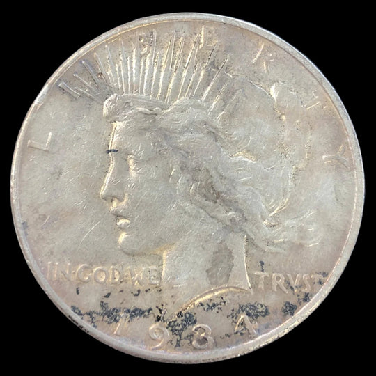 1934-S Peace Silver Dollar (VF Details)