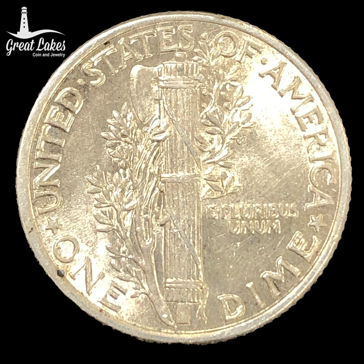 1934 Mercury Head Dime (AU Details)