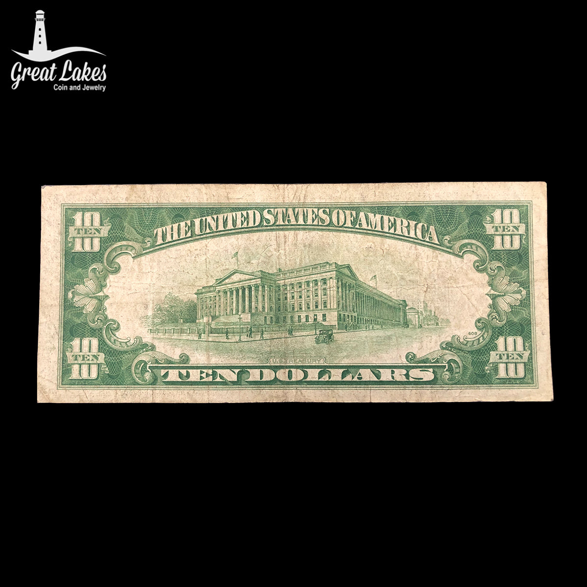 1934 $10 Silver Certificate (F/VF)