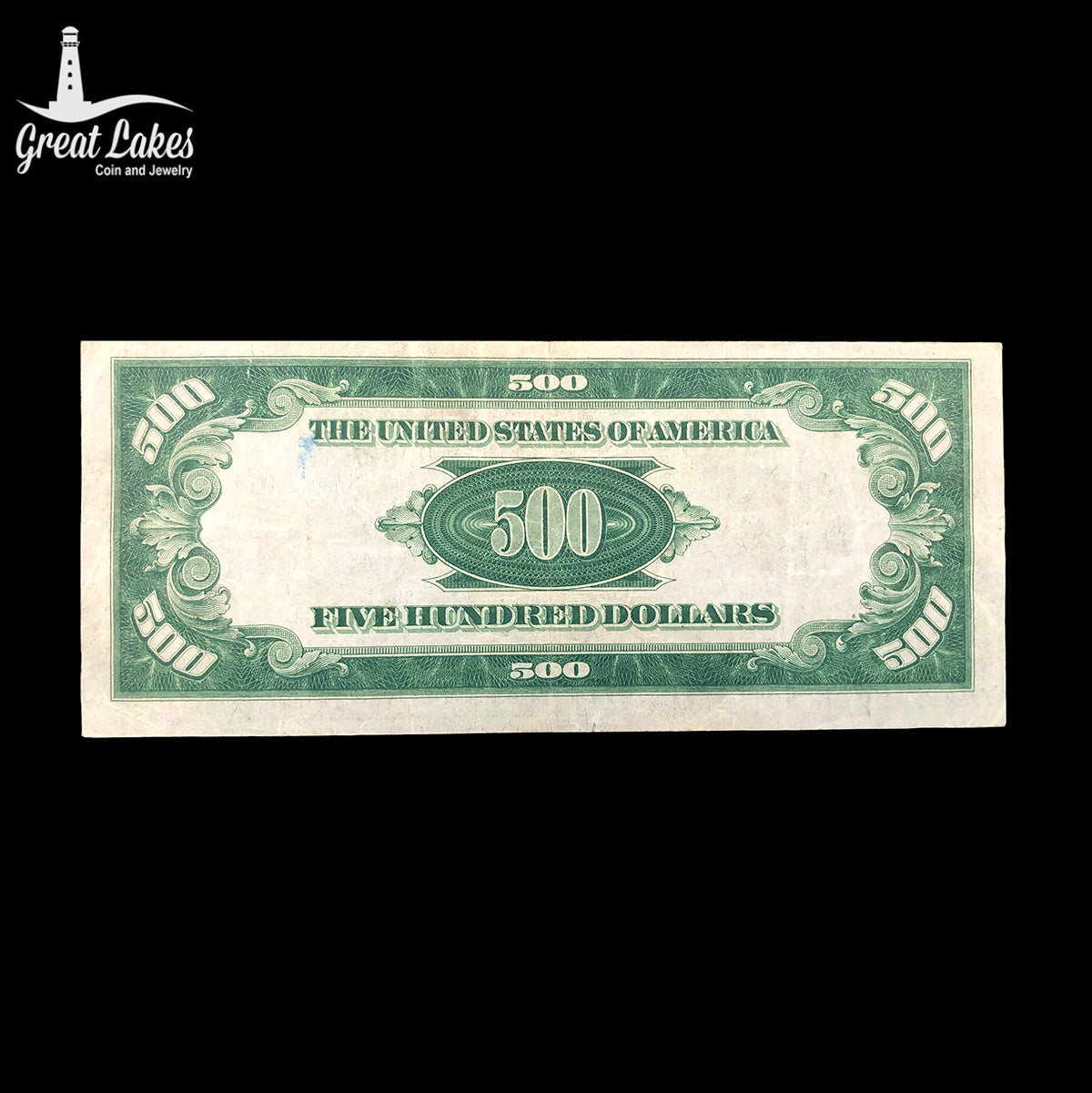1934 $500 Federal Reserve Note VF (Slight Tear/Ink)