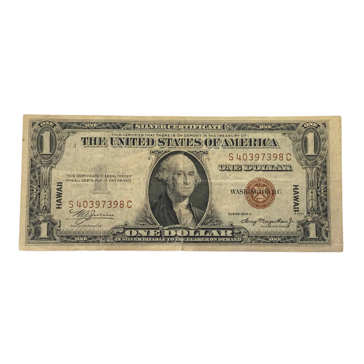 1935-A $1 Hawaii Note (F)