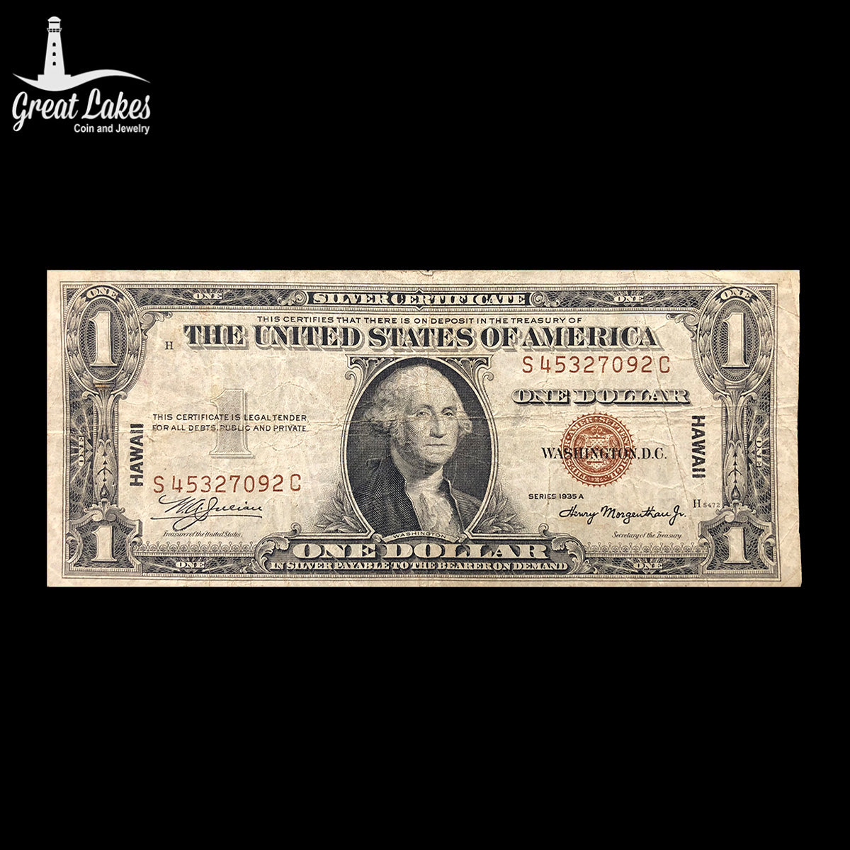 1935-A $2 Hawaii Note (F)