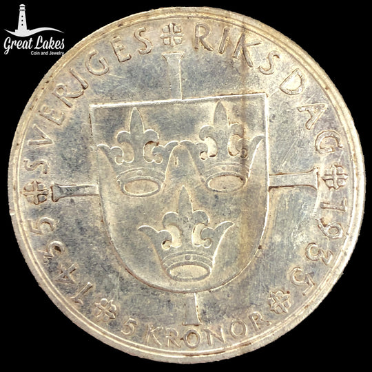 1935-G Sweden 5 Kronor