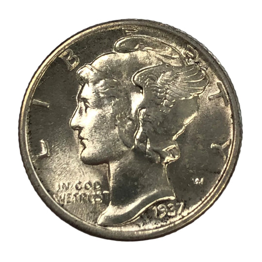 1937 Mercury Head Dime (AU)