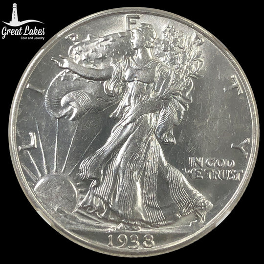 1938-D Walking Liberty Half Dollar NGC AU55