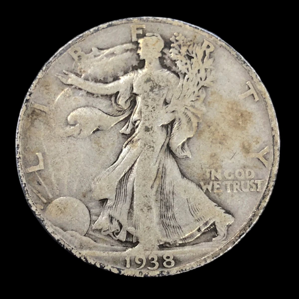 1938-D Walking Liberty Half Dollar (F)