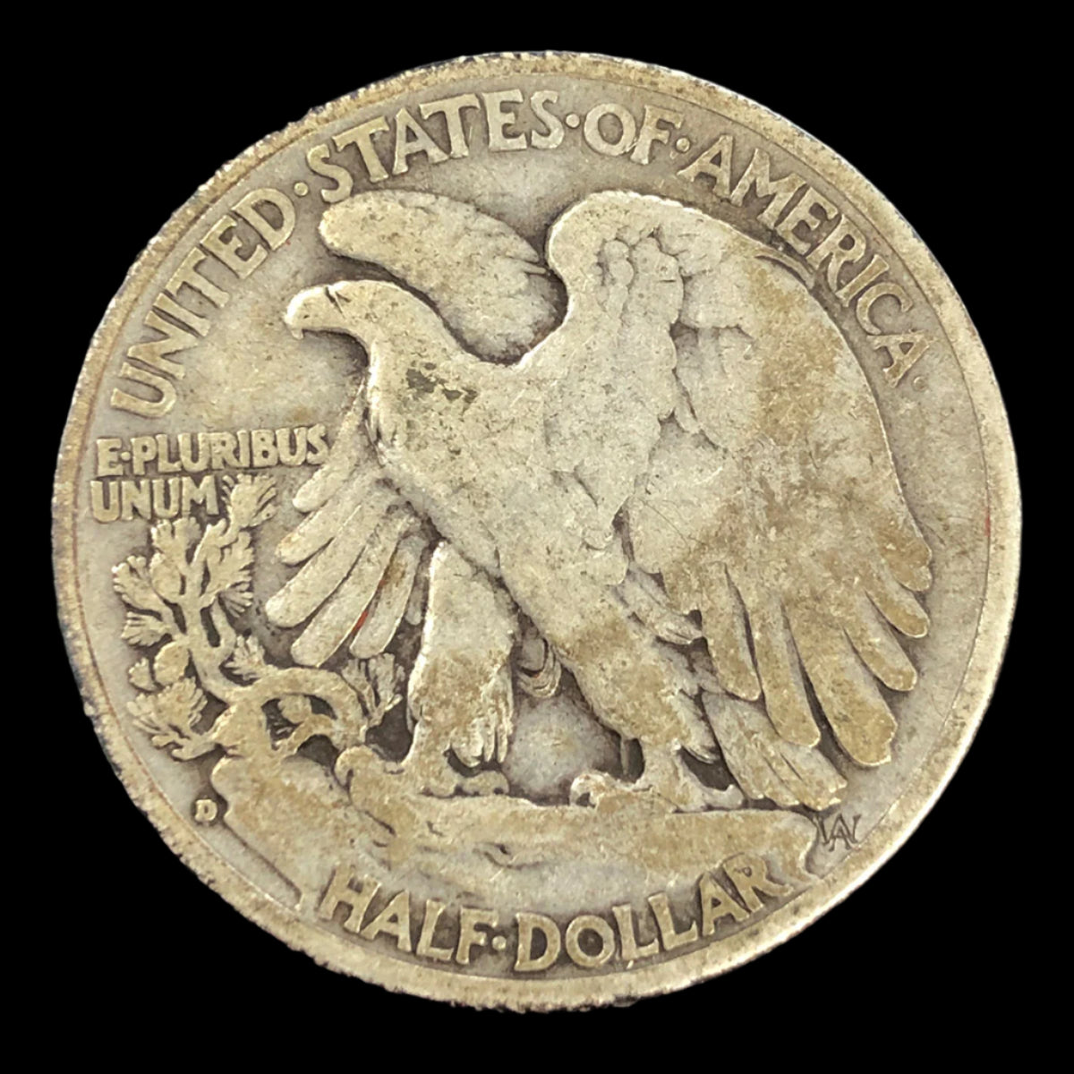 1938-D Walking Liberty Half Dollar (F)