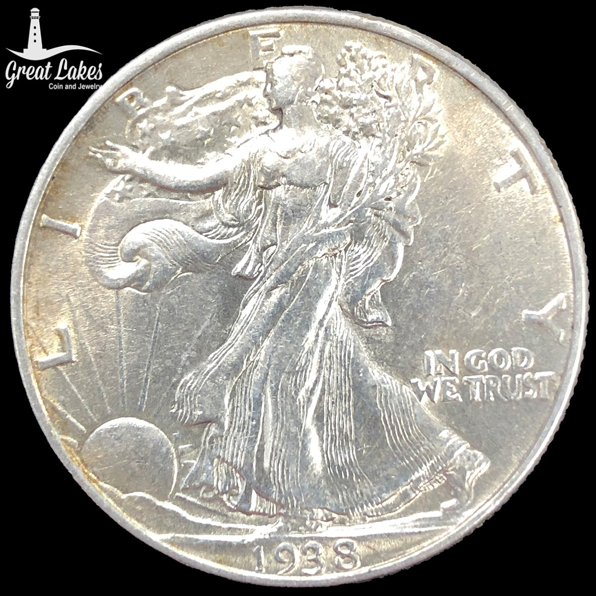 1938 Walking Liberty Half Dollar (AU)