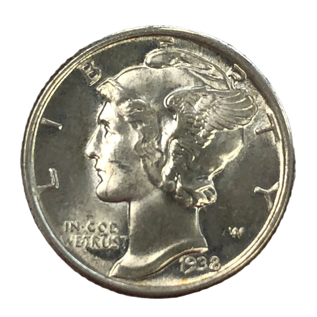 1938 Mercury Head Dime (AU)
