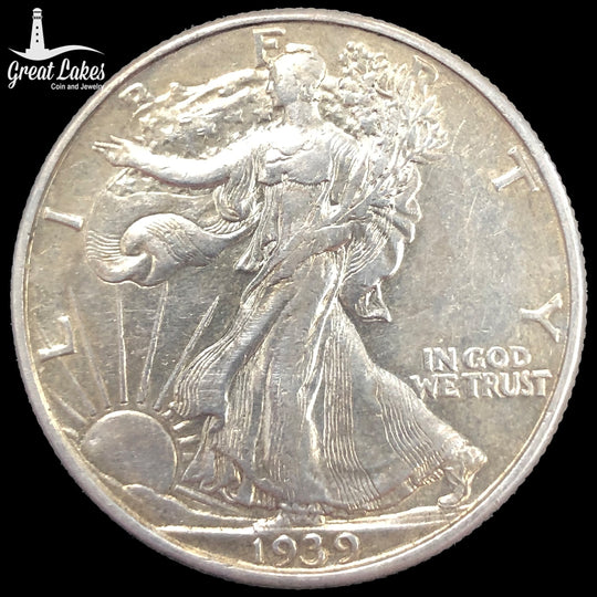1939-D Walking Liberty Half Dollar (XF)