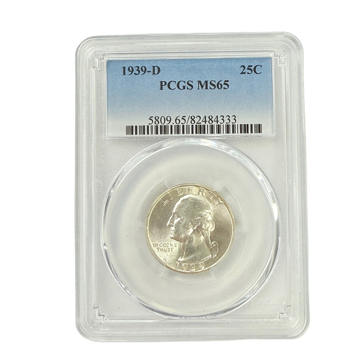 1939-D Washington Quarter PCGS MS65