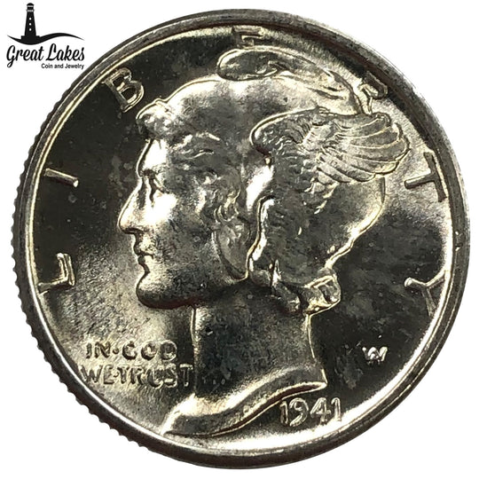 1941-D Mercury Head Dime (BU)