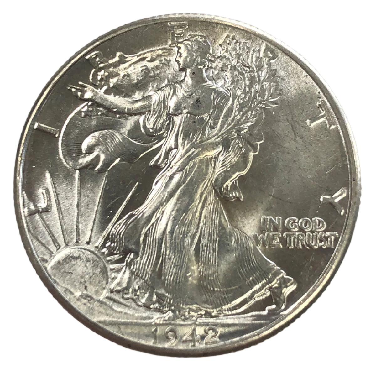 1942 Walking Liberty Half Dollar (BU)