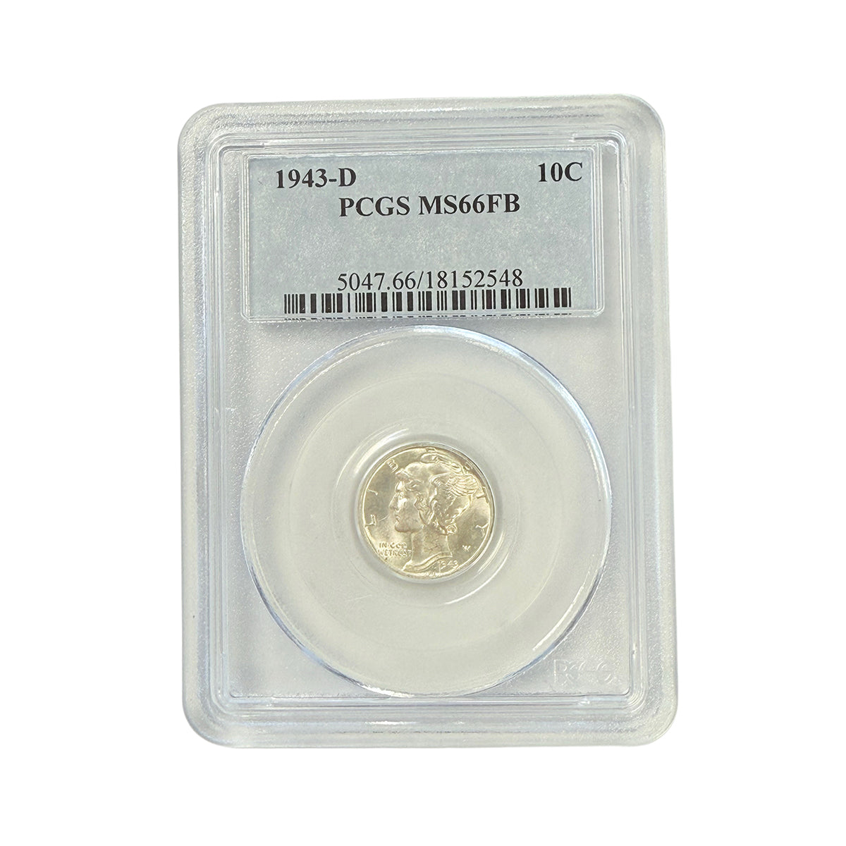 1943-D Mercury Head Dime PCGS MS66 FB