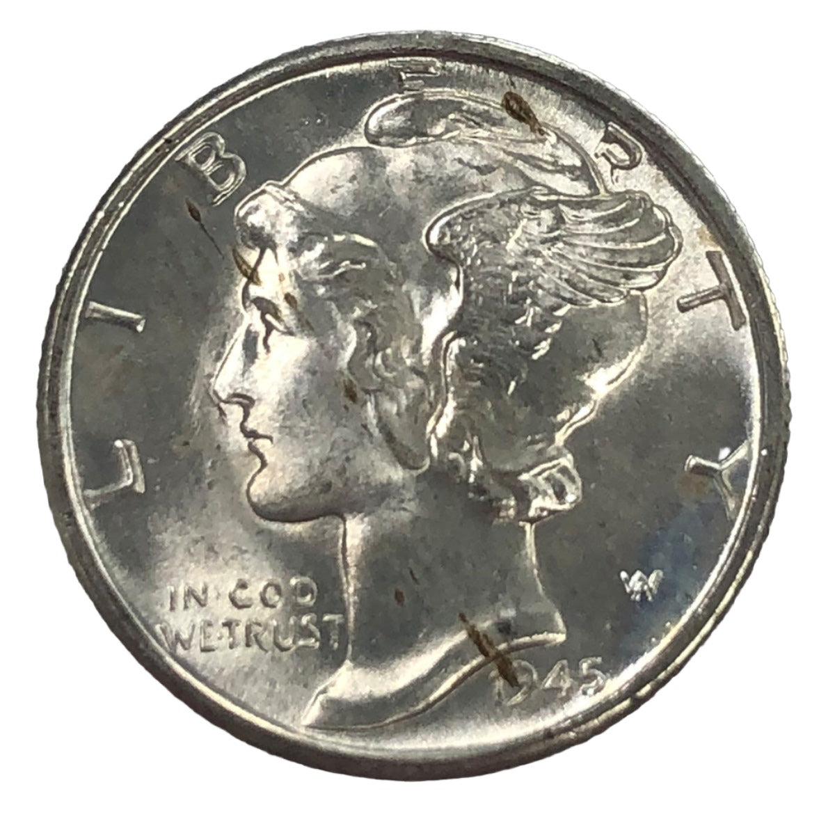 1945-D Mercury Head Dime (BU)