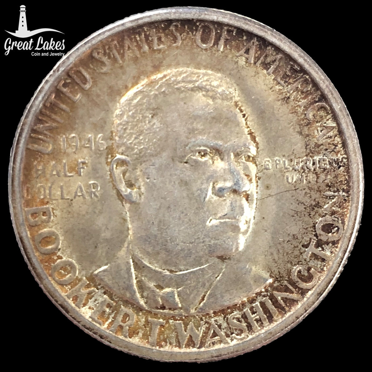 1946-S Booker T. Washington Commemorative Half Dollar (AU)