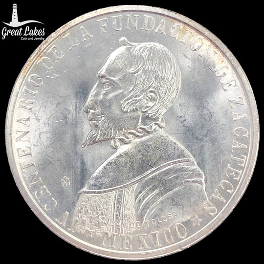 1946Mo Mexico 400th Anniversary Grove Zacatecas Silver Medal