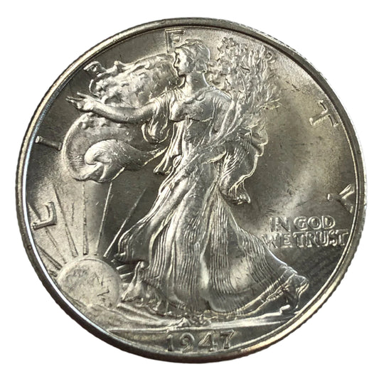 1947-D Walking Liberty Half Dollar (BU)