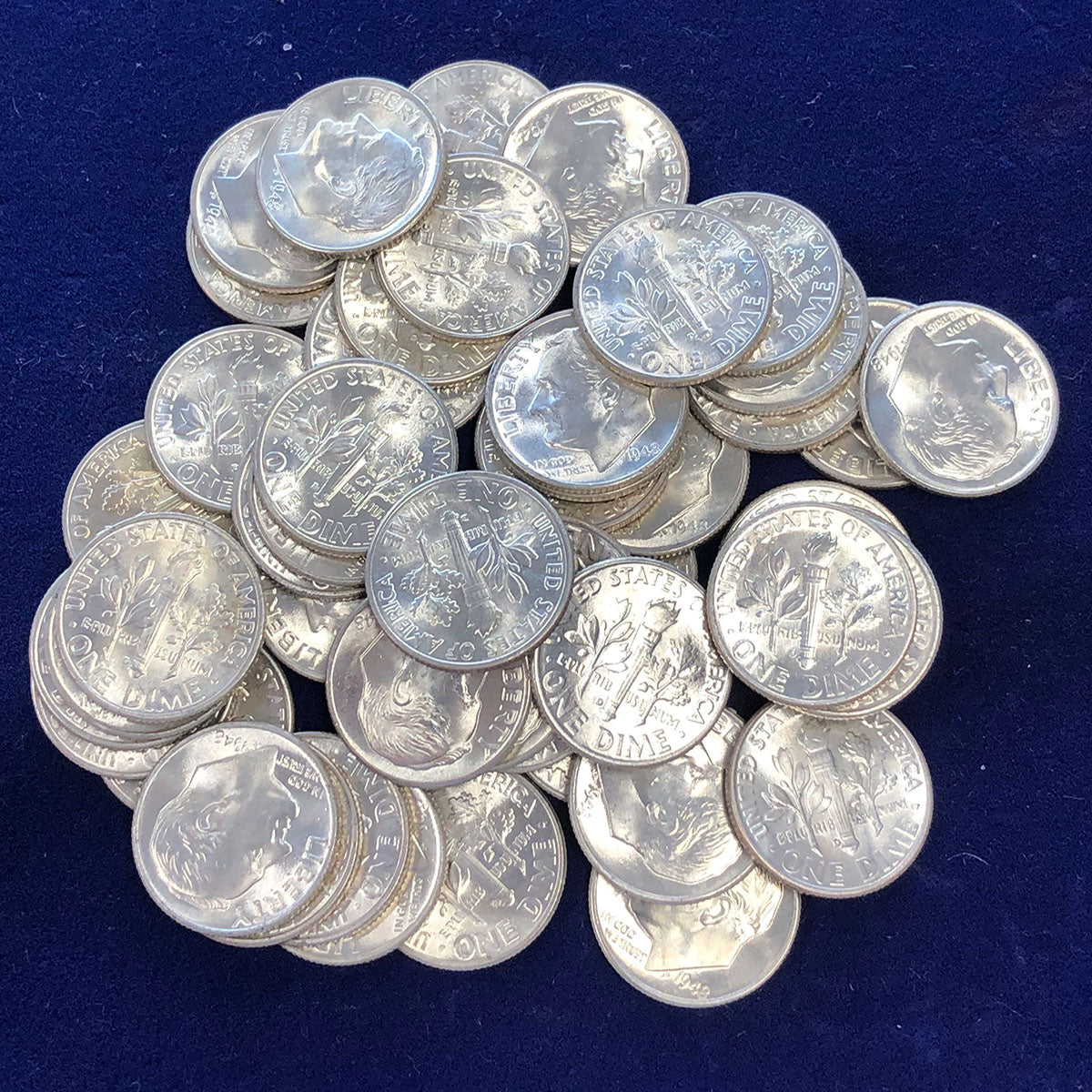 1948-D BU Roll Roosevelt Dimes