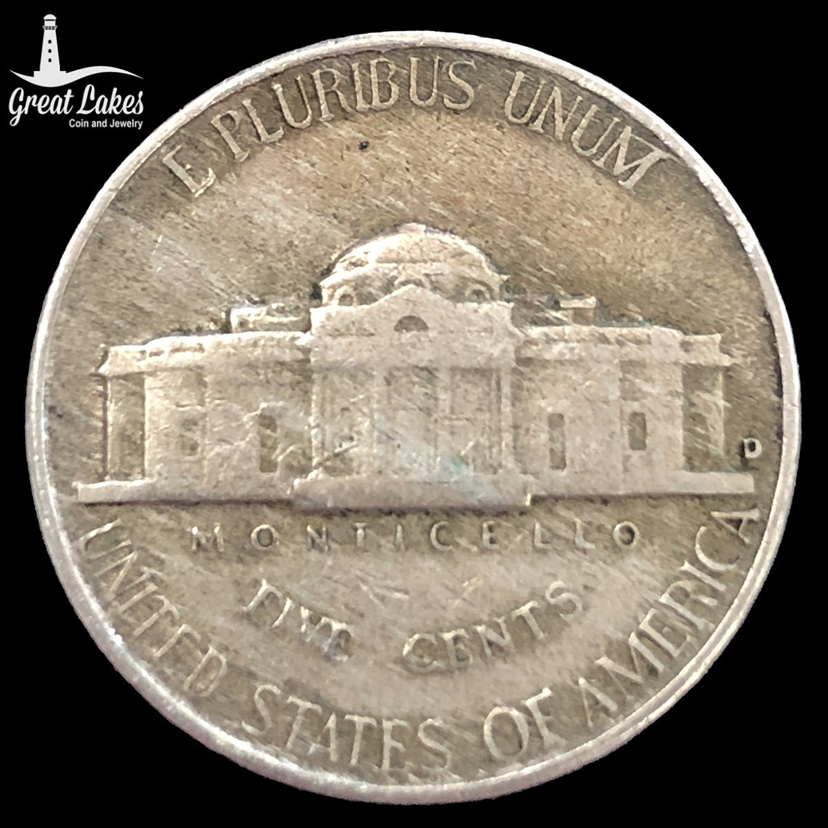 1950-D Jefferson Nickel (XF)