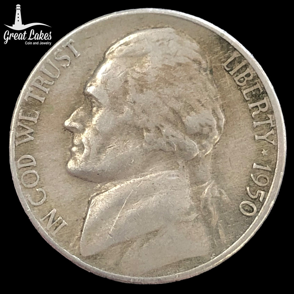 1950-D Jefferson Nickel (XF)