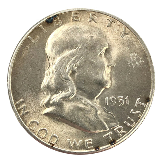 1951-S Franklin Half Dollar (AU)