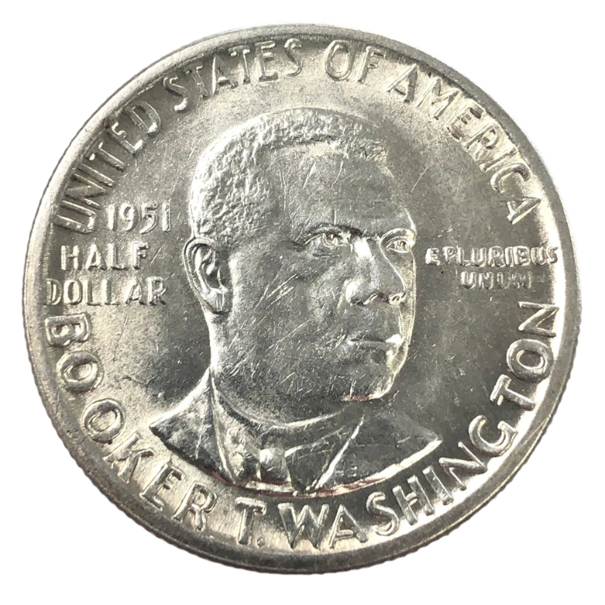 1951 Booker T. Washington Commemorative Half Dollar (AU)