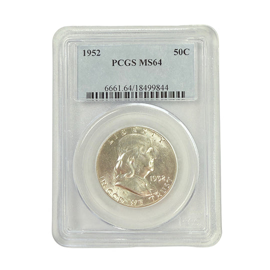 1952 Franklin Half Dollar PCGS MS64
