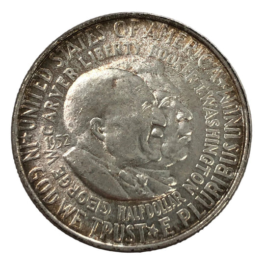 1952 Washington-Carver Commemorative Silver Half Dollar (AU)