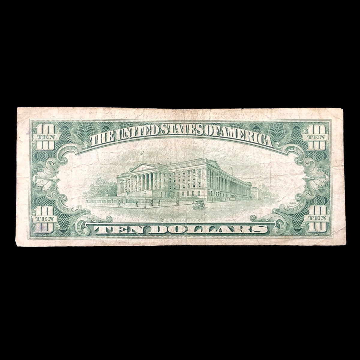 1953-A $10 Silver Certificate (F)