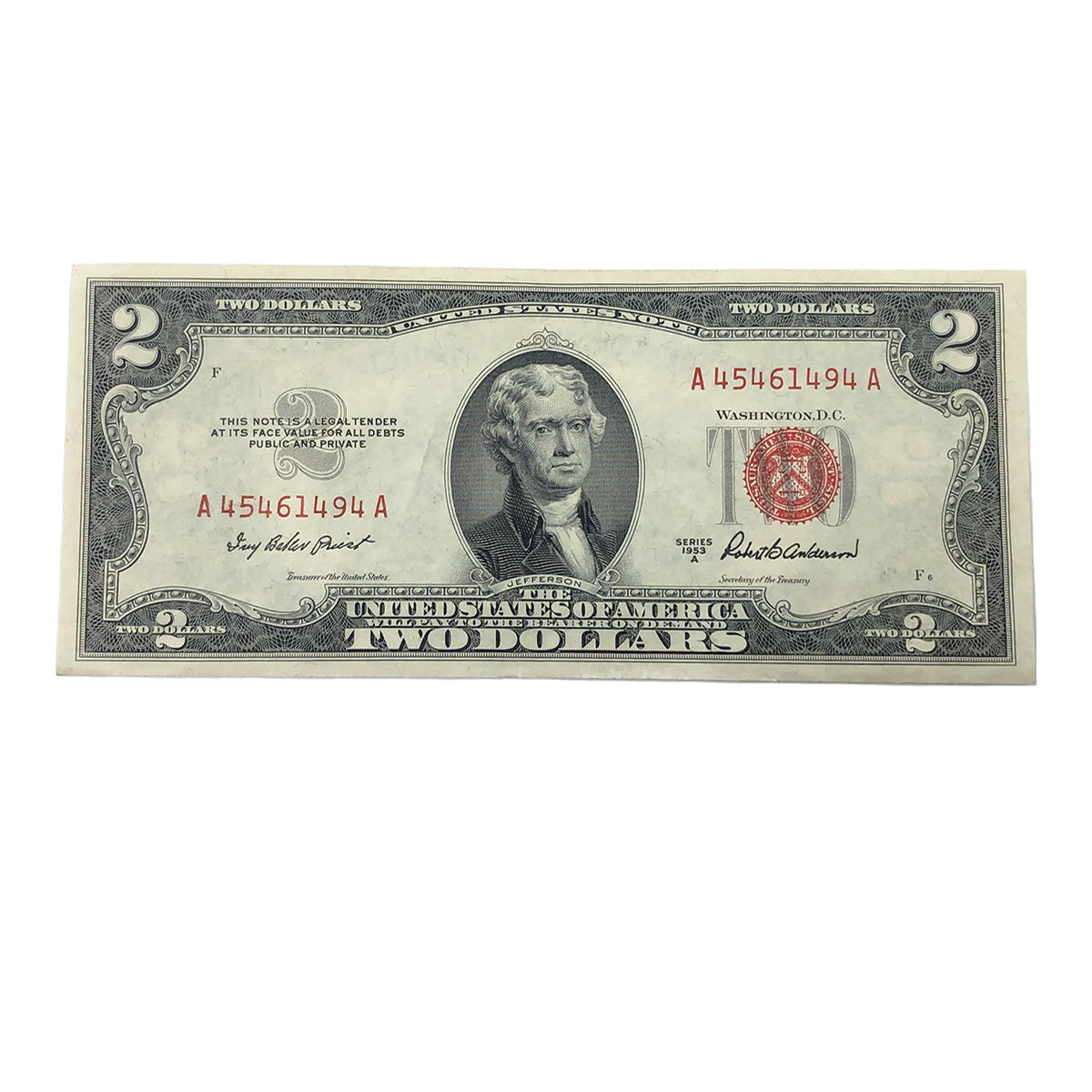 1953-A $2 Legal Tender (XF)