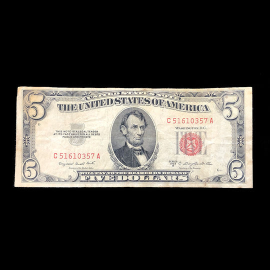 1953-B $5 Legal Tender (VG)