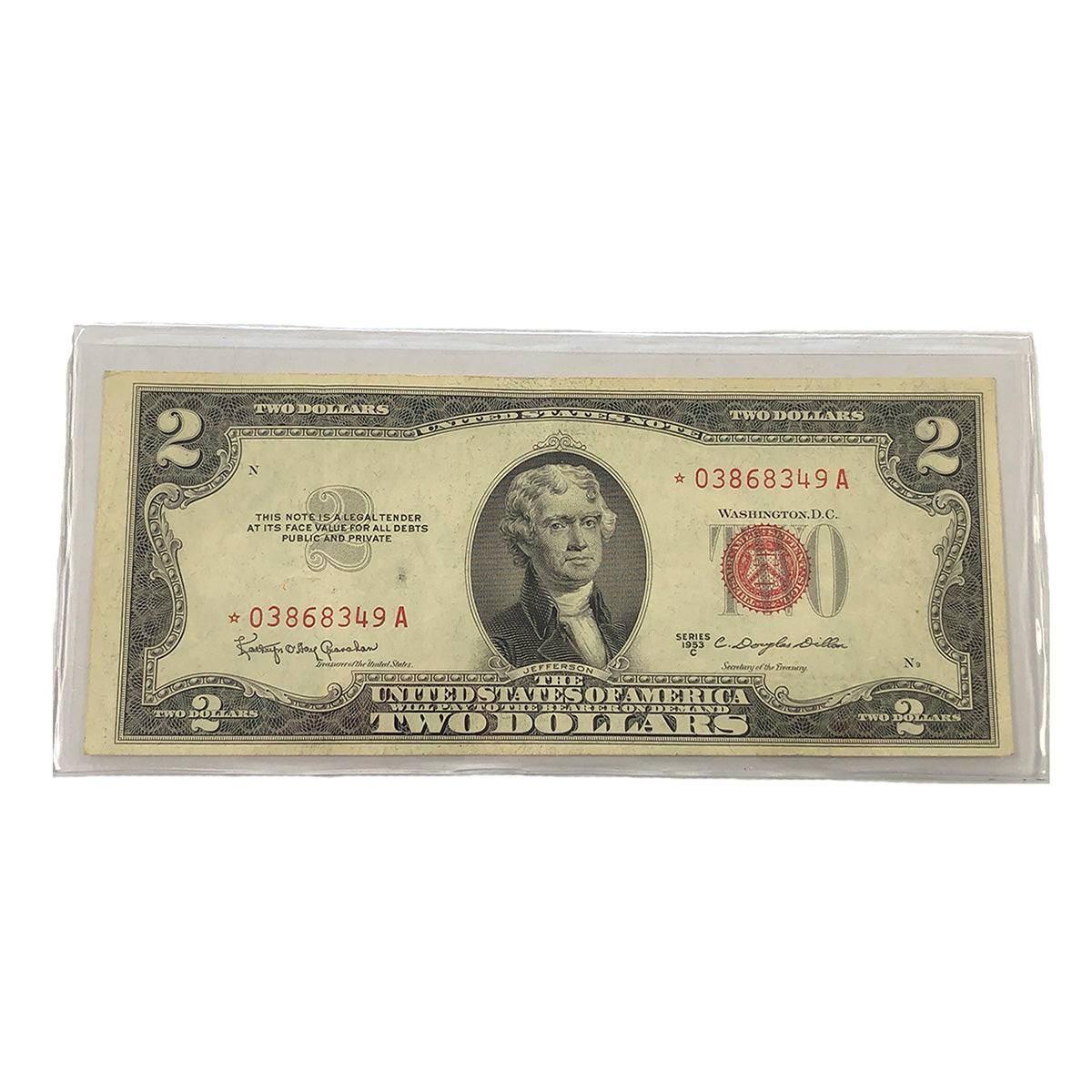 1953-C $2 Legal Tender Star Note (VF)