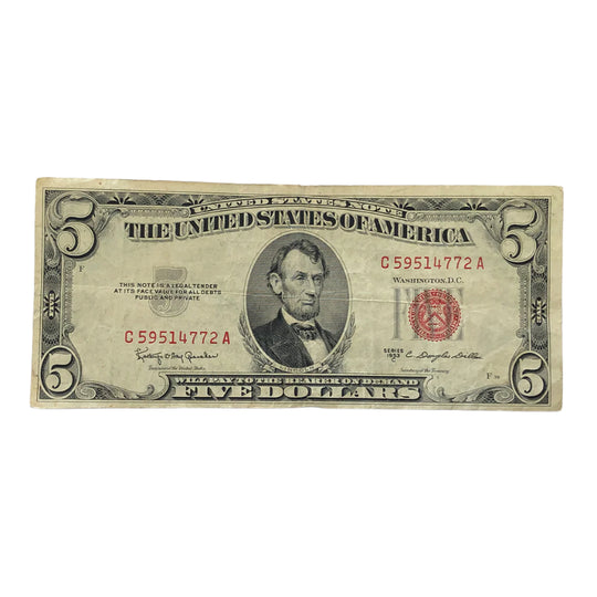 1953-C $5 Legal Tender (VF)